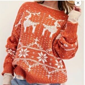⭐️NWT Easel Seasons Greeting Sweater⭐️